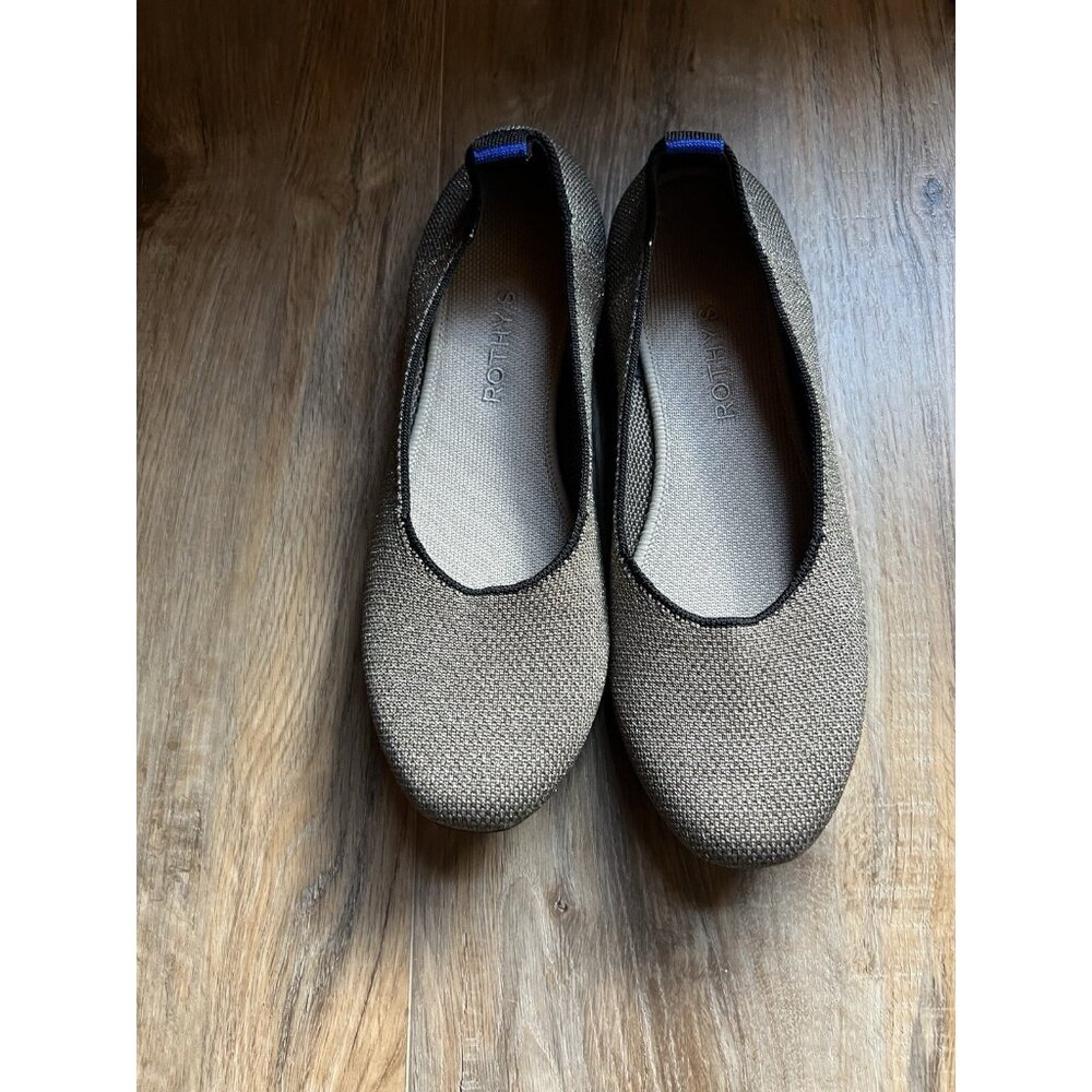 Rothy’s Rothys Women’s The Flat Gold/Brown Metallic Size W10